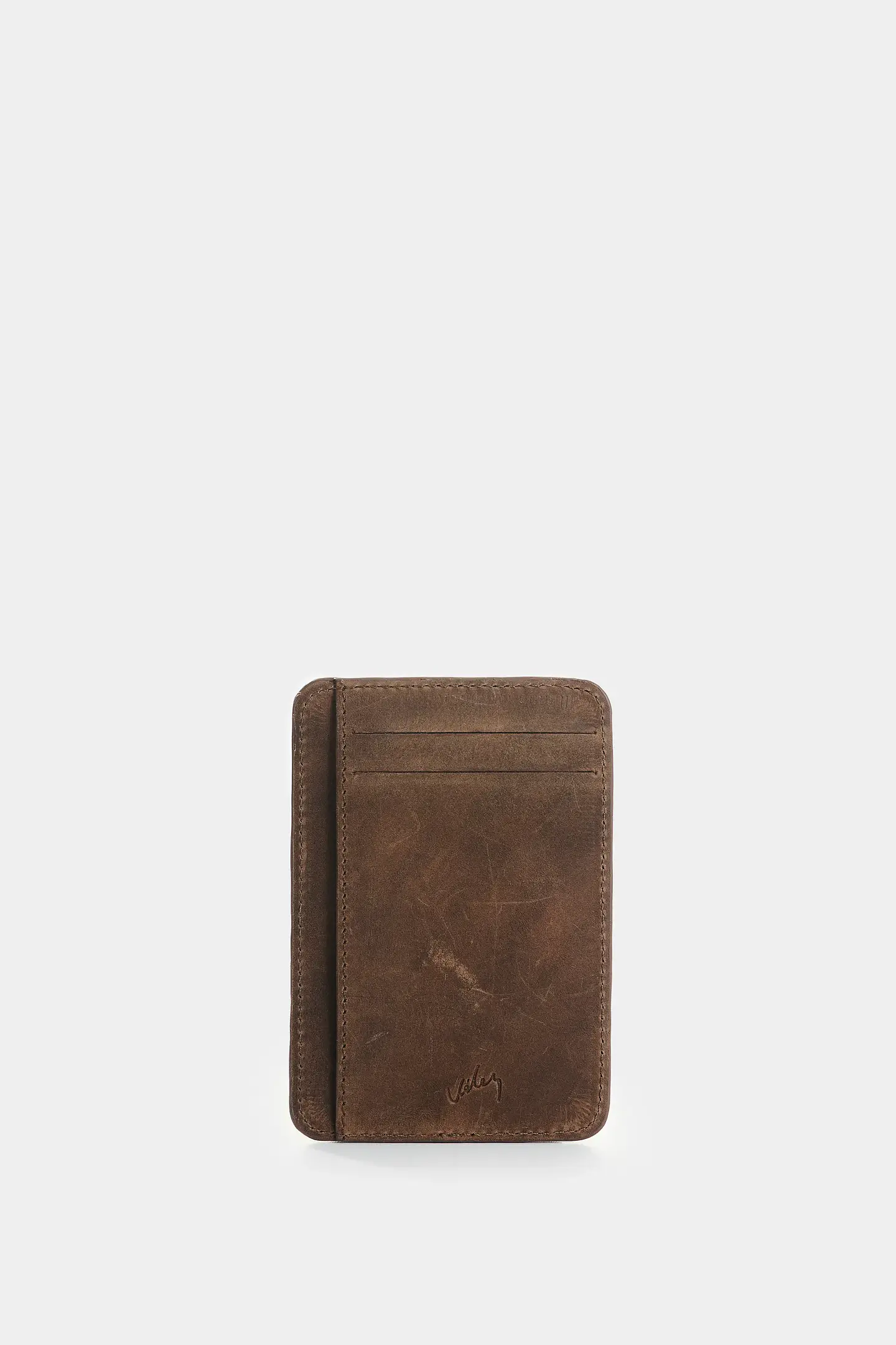 Porta tarjetas Velez Vértice de cuero  1
