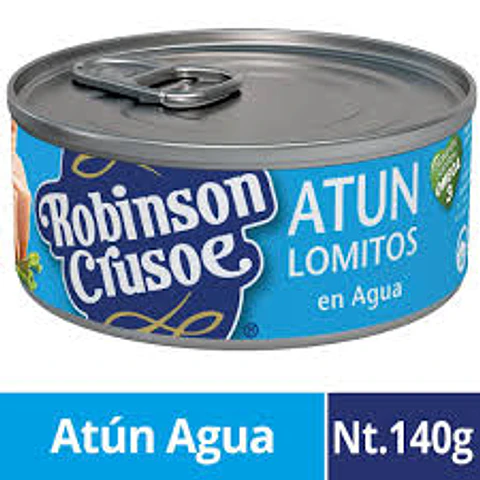 Atún Lomito Robinson Crusoe 140grs al agua caja de 48 unidades 