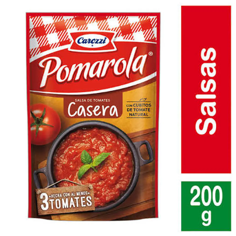 Salsa de tomate Carozzi 200grs - 36 unidades la caja 1