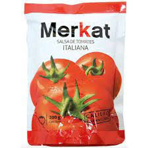 Salsa de tomate Merkat 200 grs - 36 unidades la caja