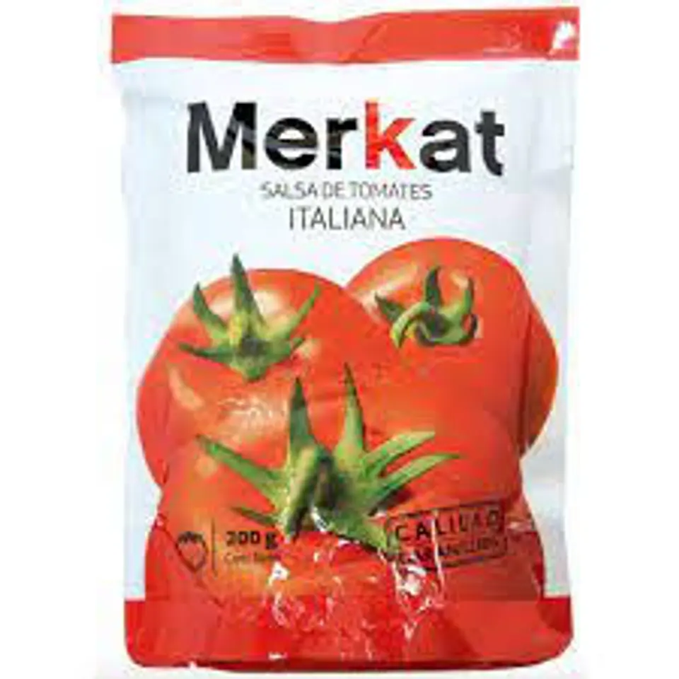 Salsa de tomate Merkat 200 grs - 36 unidades la caja 1