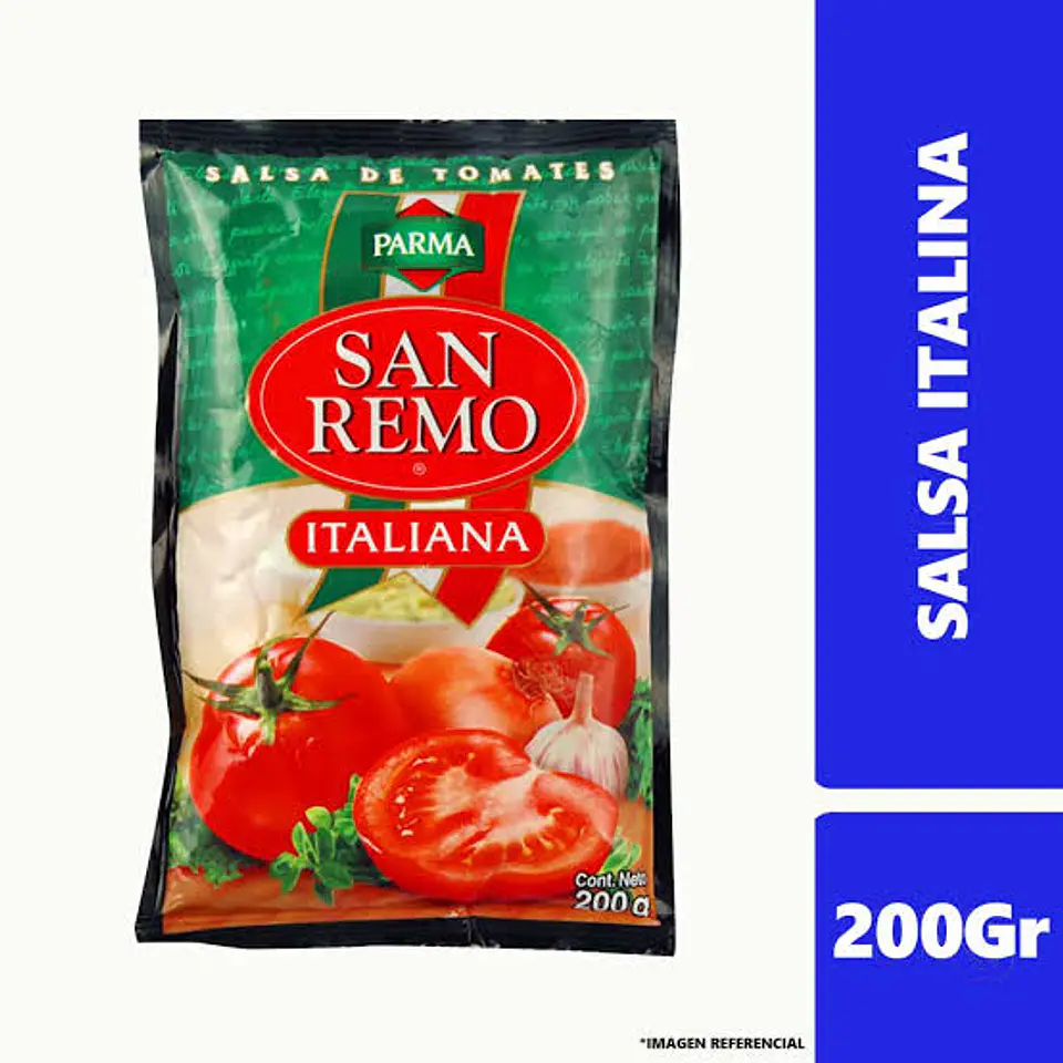 Salsa de tomate San Remo 200grs - 36 unidades la caja  1