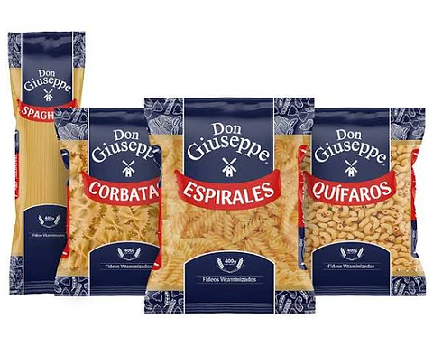 Fideos Don Giuseppe 400gr - manga de 20 unidades 