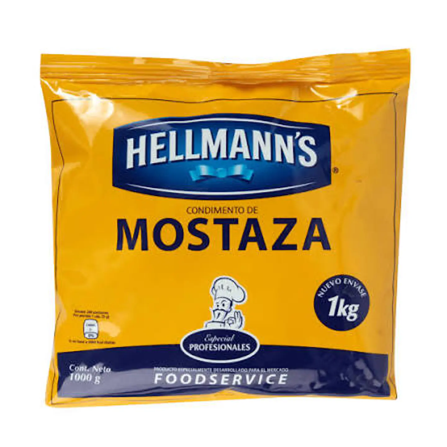 Mostaza Hellmann's 1 kilo - caja de 12 unidades  1