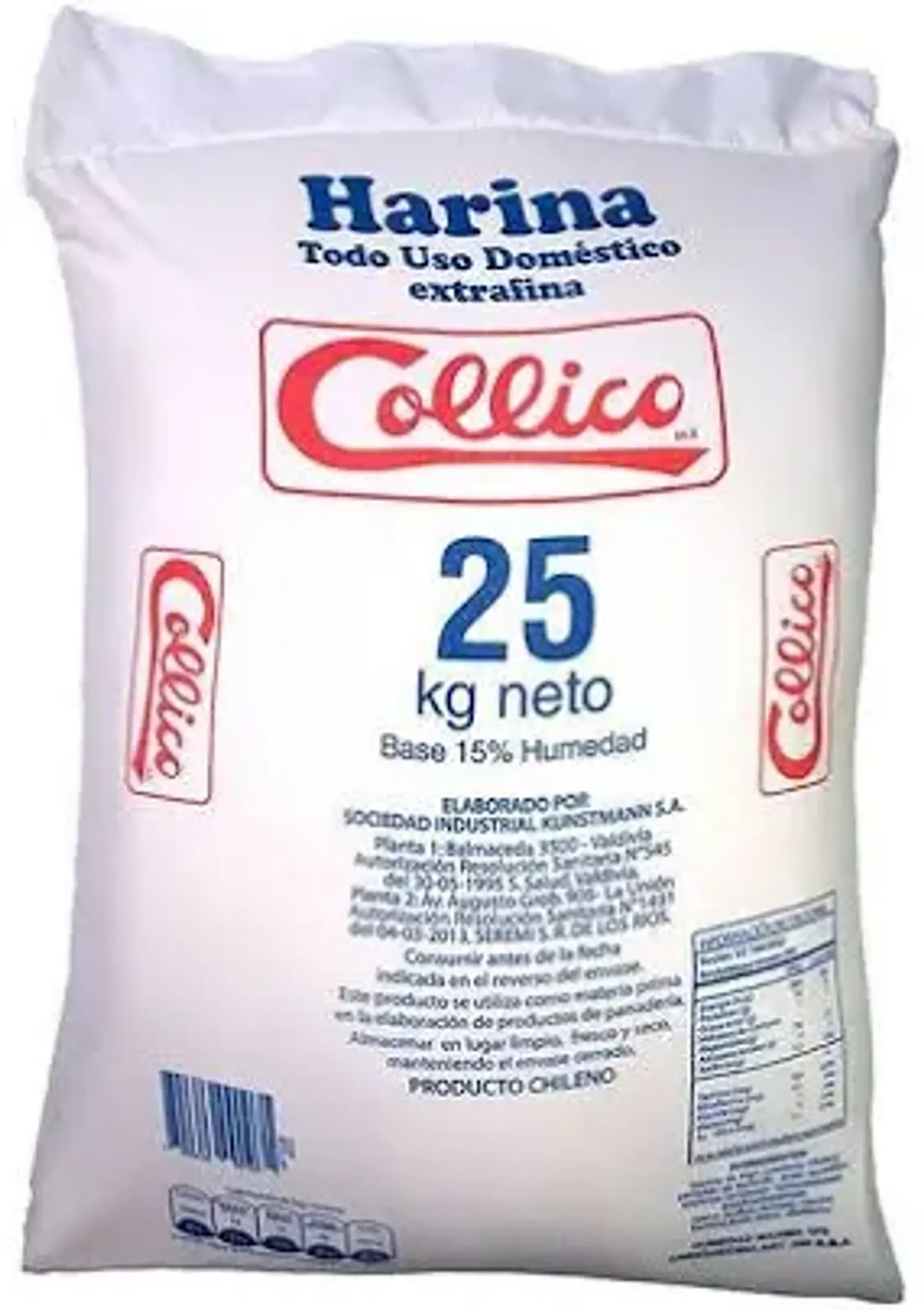 Harina Collico todo uso doméstico 25 kilos el saco  1
