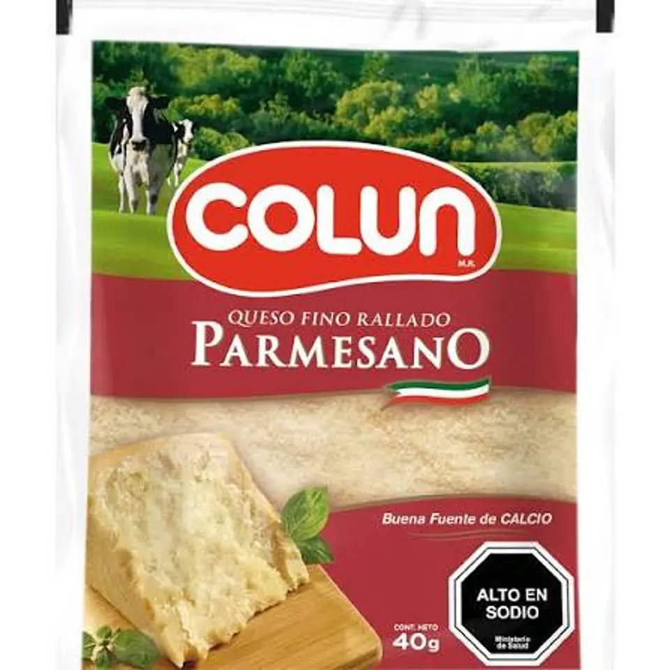 Queso Rallado Parmesano Colun 40gr caja de 30 unidades  1