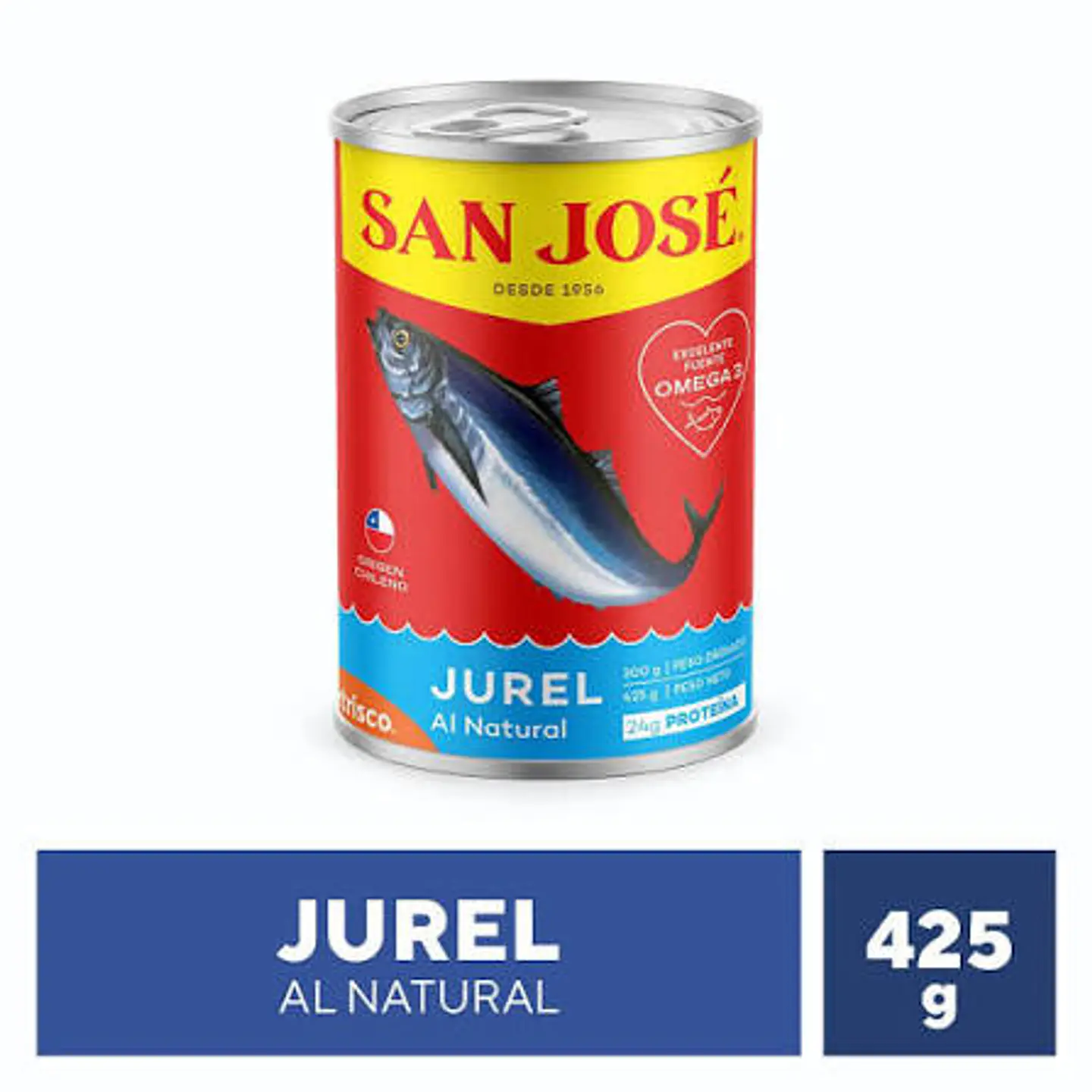Jurel al Natural San José 425gr caja de 24 unidades  1