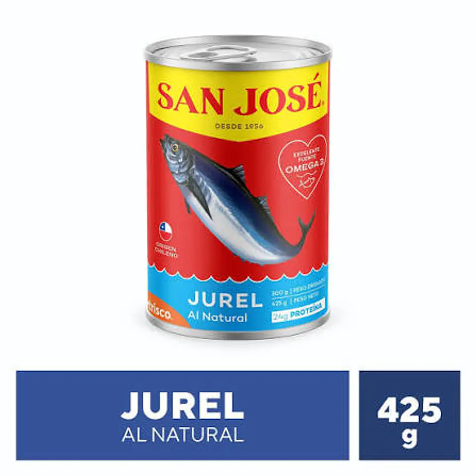 Jurel al Natural San José 425gr caja de 24 unidades  1