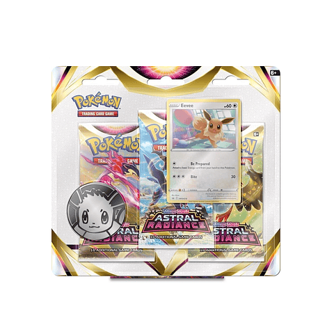 Pokémon Astral Radiance - Blister 3 Booster - Eevee - Inglés