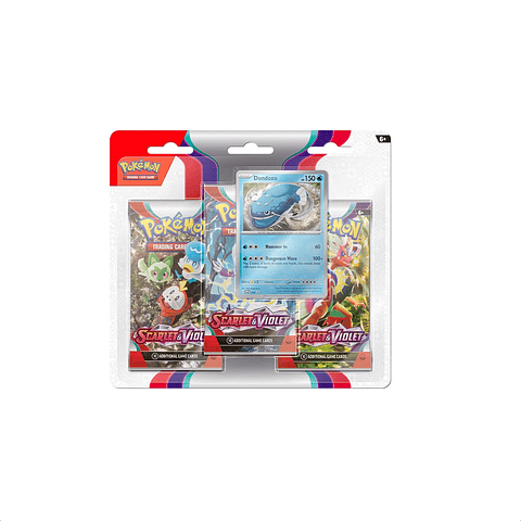 Pokémon: Scarlet & Violet- 3 Booster Dondozo - Inglés 