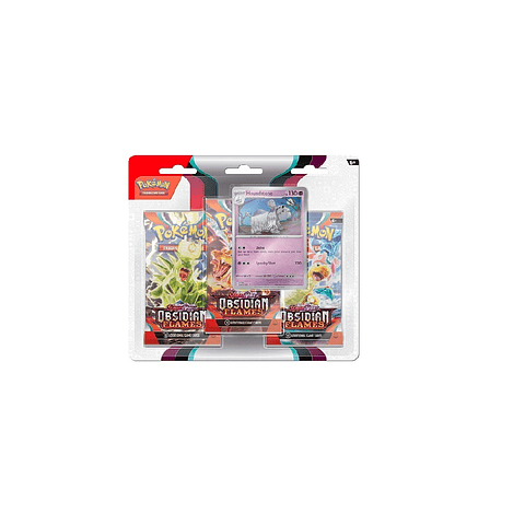 Pokémon TCG - Obsidian Flames 3-Pack Blister - Houndstone- Inglés