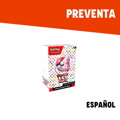 Preventa: Pokémon TCG: Escarlata & Púrpura - 151 - Booster Bundle - Español