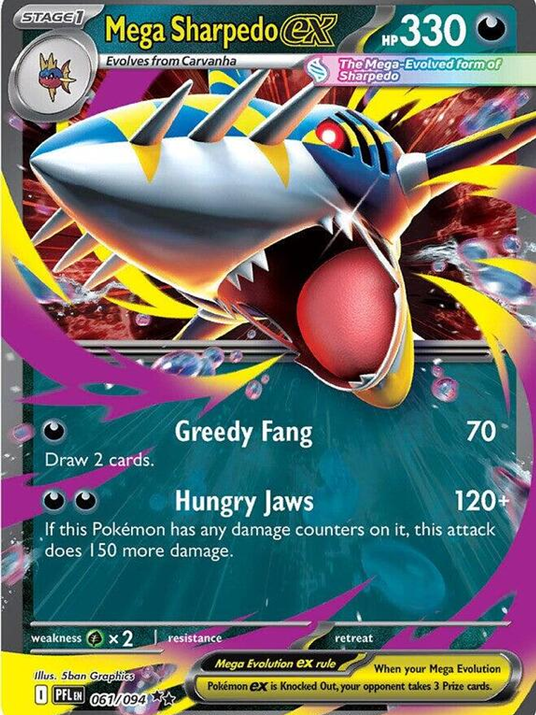 Mega Sharpedo ex #061 1