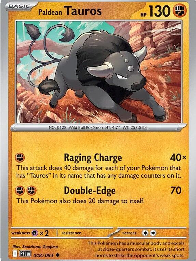 Paldean Tauros #048 1