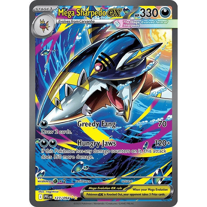 Mega Sharpedo ex #127 1