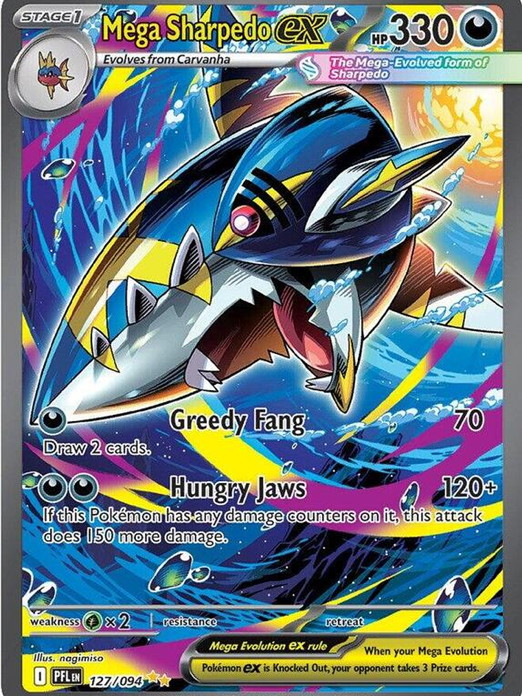 Mega Sharpedo ex #127 1