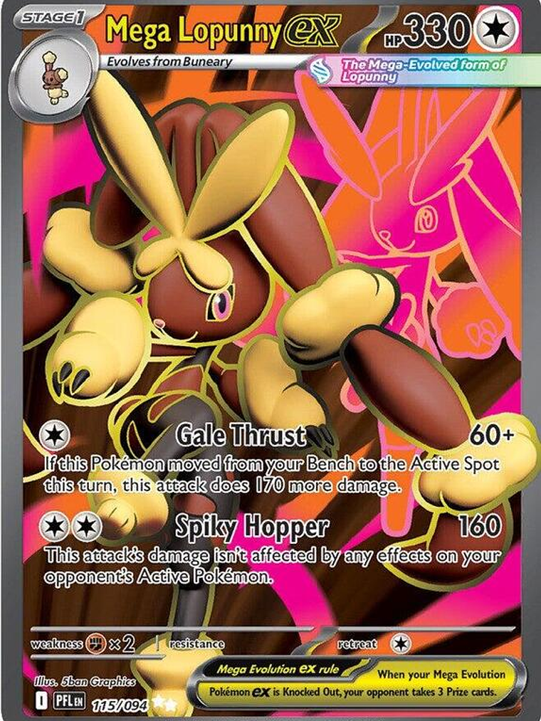 Mega Lopunny ex #115 1
