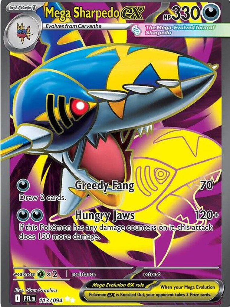 Mega Sharpedo ex #113 1