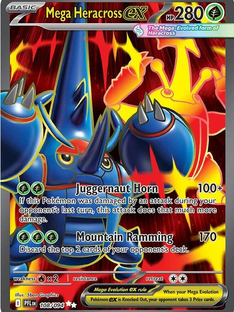 Mega Heracross ex #108 1