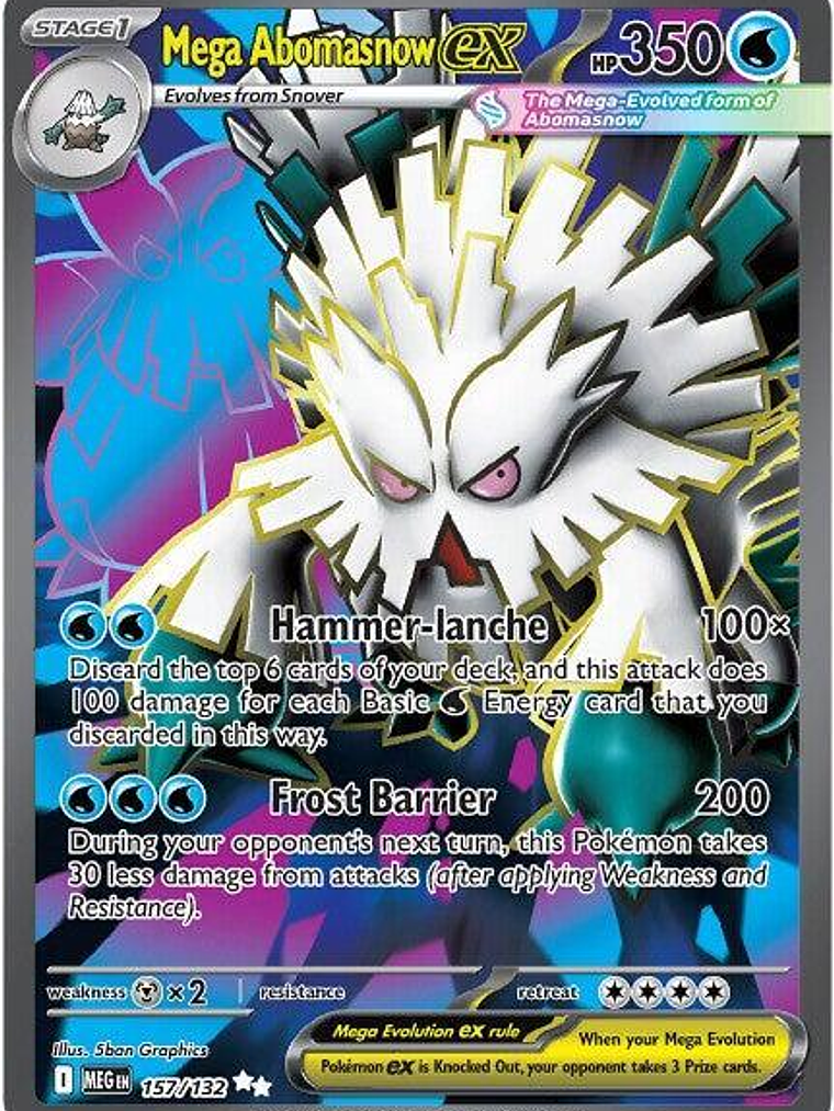 Mega Abomasnow ex #157 1