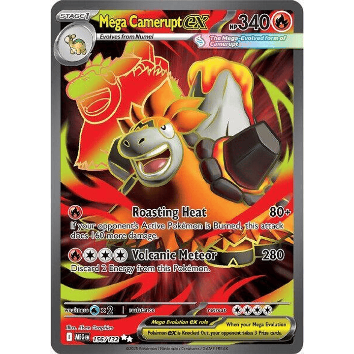 Mega Camerupt ex #156 1
