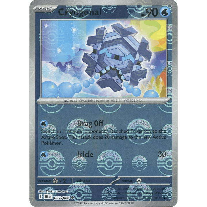 Cryogonal (Poke Ball Pattern) #027 1