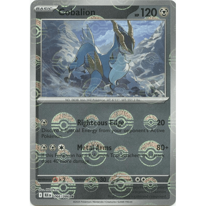 Cobalion (Poke Ball Pattern) #066 1
