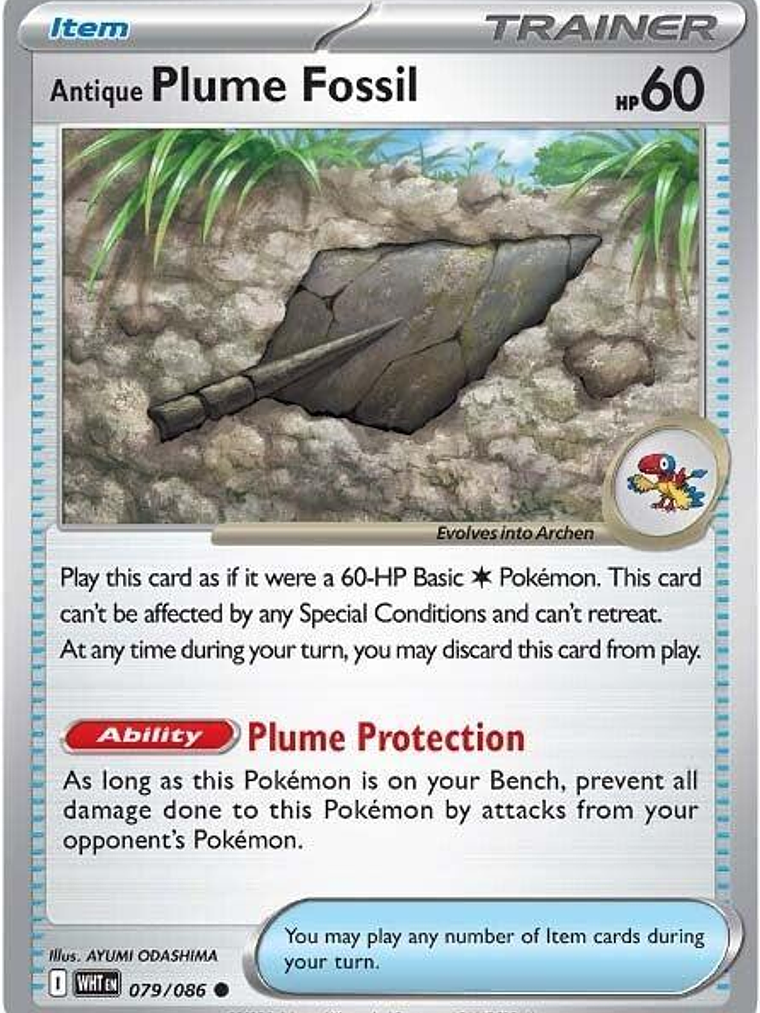 Antique Plume Fossil #079 1