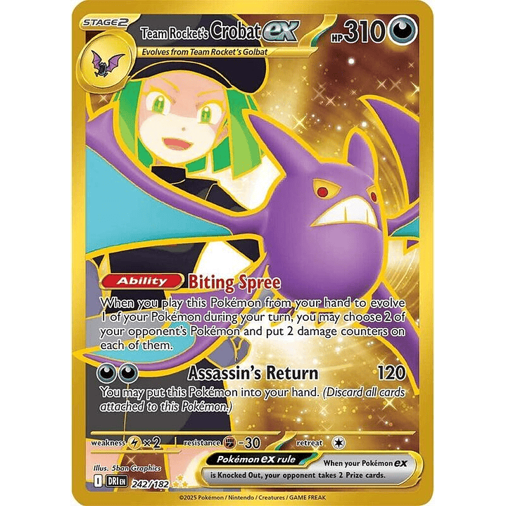 Team Rocket's Crobat ex #242 1