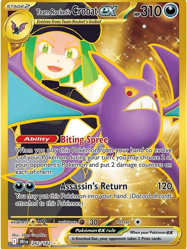 Team Rocket's Crobat ex #242 1