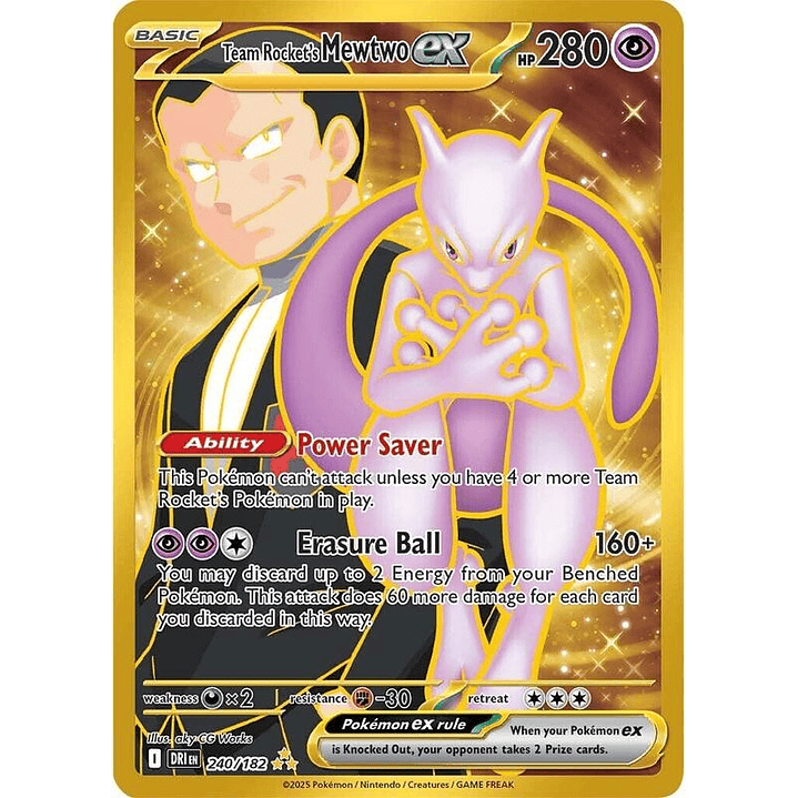 Team Rocket's Mewtwo ex #240 1