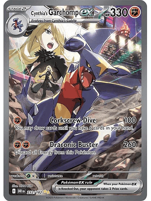 Cynthia's Garchomp ex #232