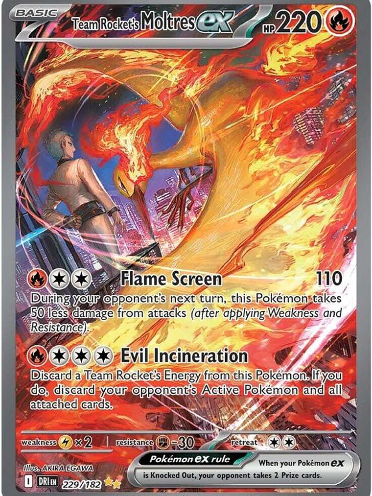 Team Rocket's Moltres ex #229 1