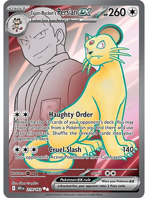 Team Rocket's Persian ex #219