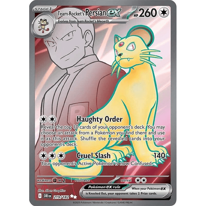 Team Rocket's Persian ex #219 1