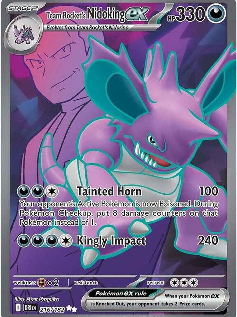 Team Rocket's Nidoking ex #216 1