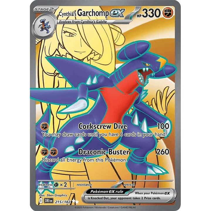 Cynthia's Garchomp ex #215 1
