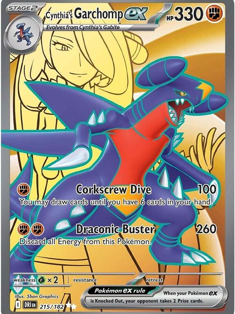 Cynthia's Garchomp ex #215 1