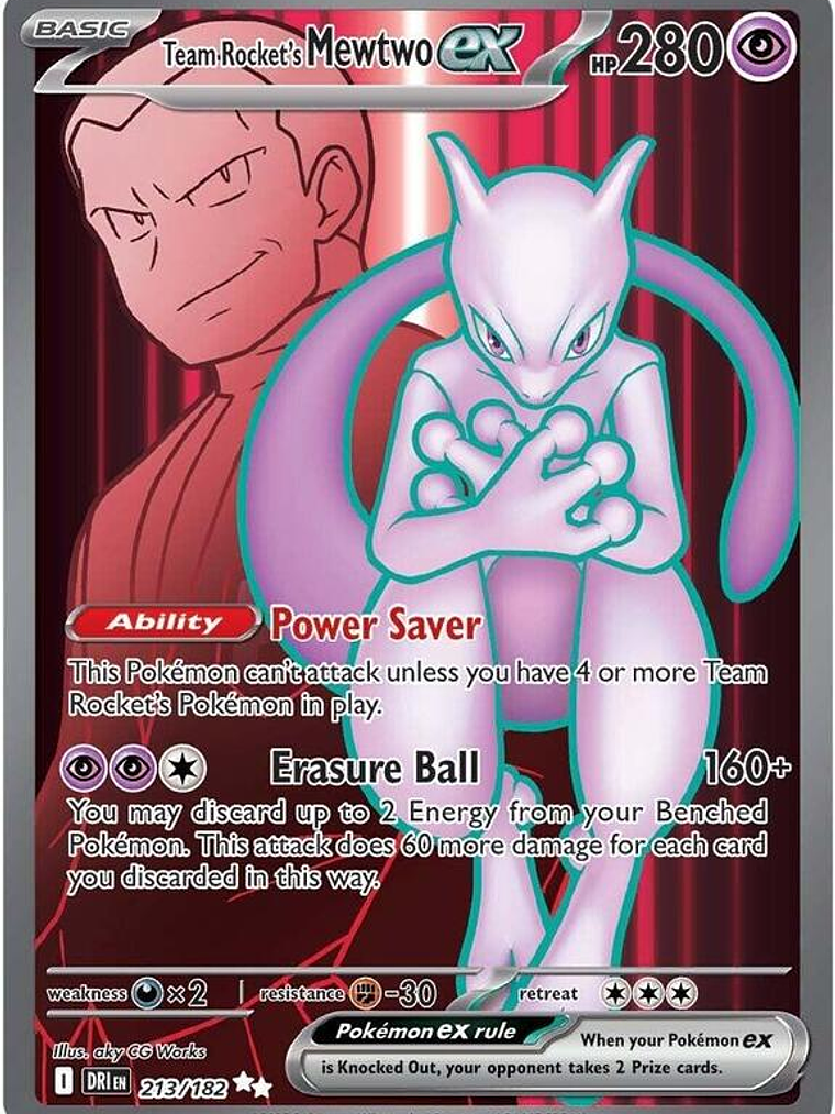 Team Rocket's Mewtwo ex #213 1