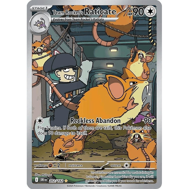 Team Rocket's Raticate #202 1
