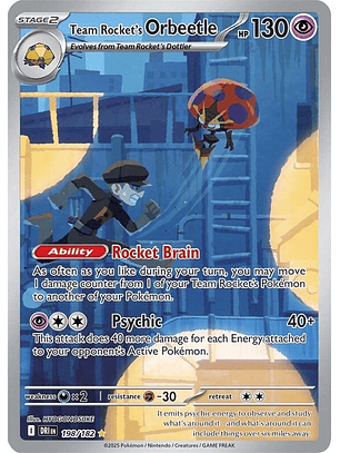 Team Rocket's Orbeetle #198