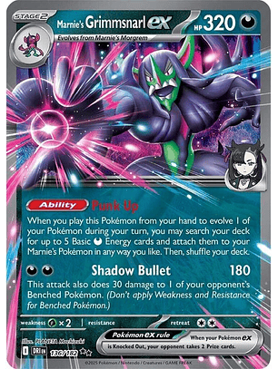 Marnie's Grimmsnarl ex #136