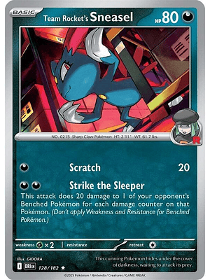 Team Rocket's Sneasel #128