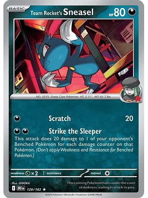 Team Rocket's Sneasel #128