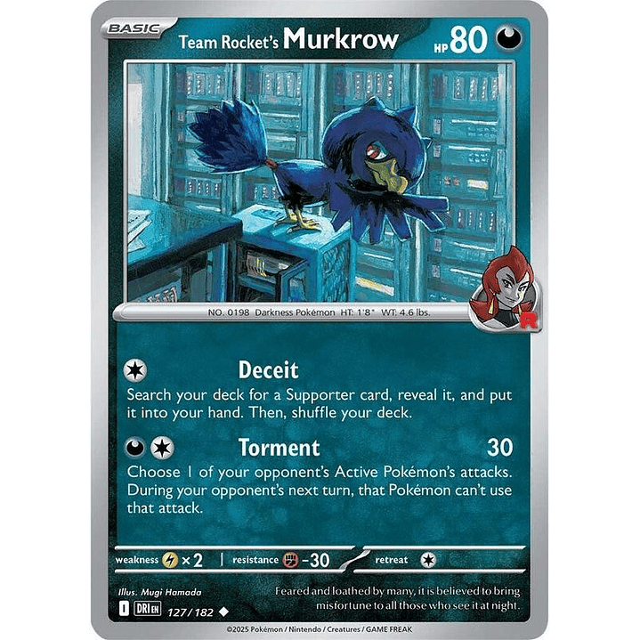 Team Rocket's Murkrow #127 1