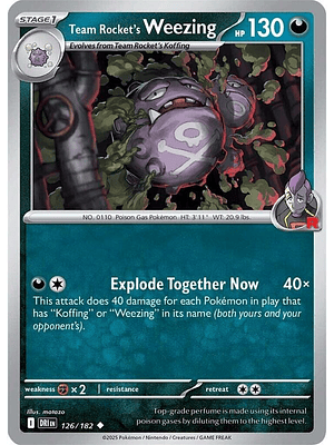 Team Rocket's Weezing #126