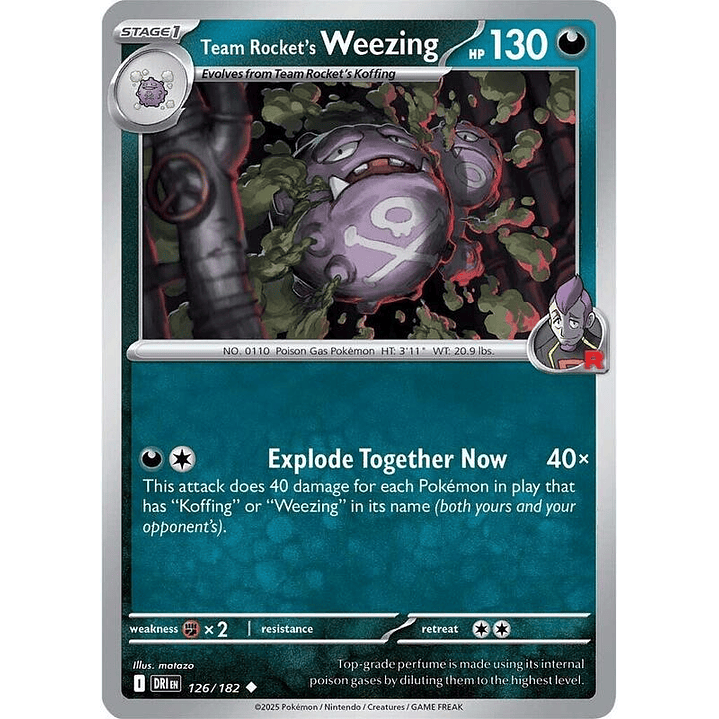 Team Rocket's Weezing #126 1