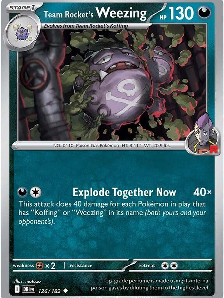 Team Rocket's Weezing #126 1
