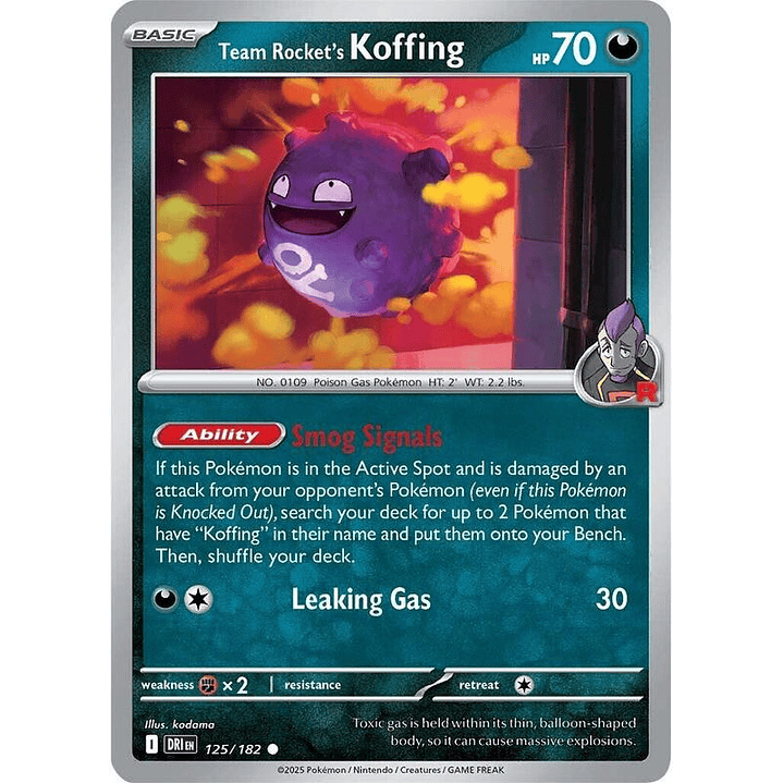 Team Rocket's Koffing #125 1