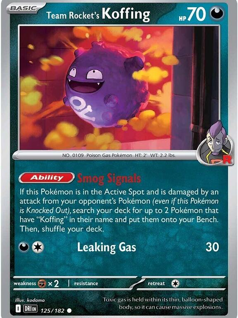 Team Rocket's Koffing #125 1